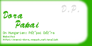 dora papai business card